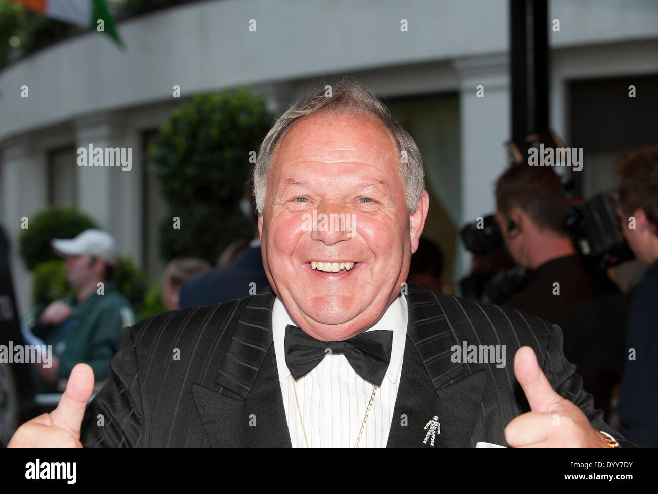 London, UK. 27th Apr, 2014. Barry Fry on red carpet at PFA Awards 2014
