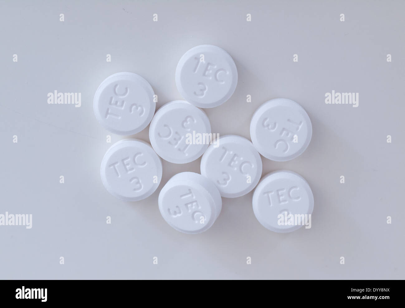 Tablets of Tylenol 3 (Acetaminophen and Codeine, co-codamols), a prescribed  medication used to relieve mild to moderate pain Stock Photo - Alamy