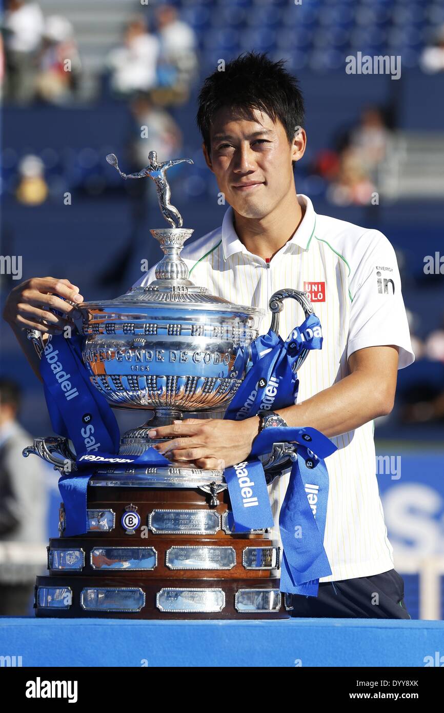Barcelona, Spain. 27th Apr, 2014. Kei Nishikori (JPN) Tennis : Kei