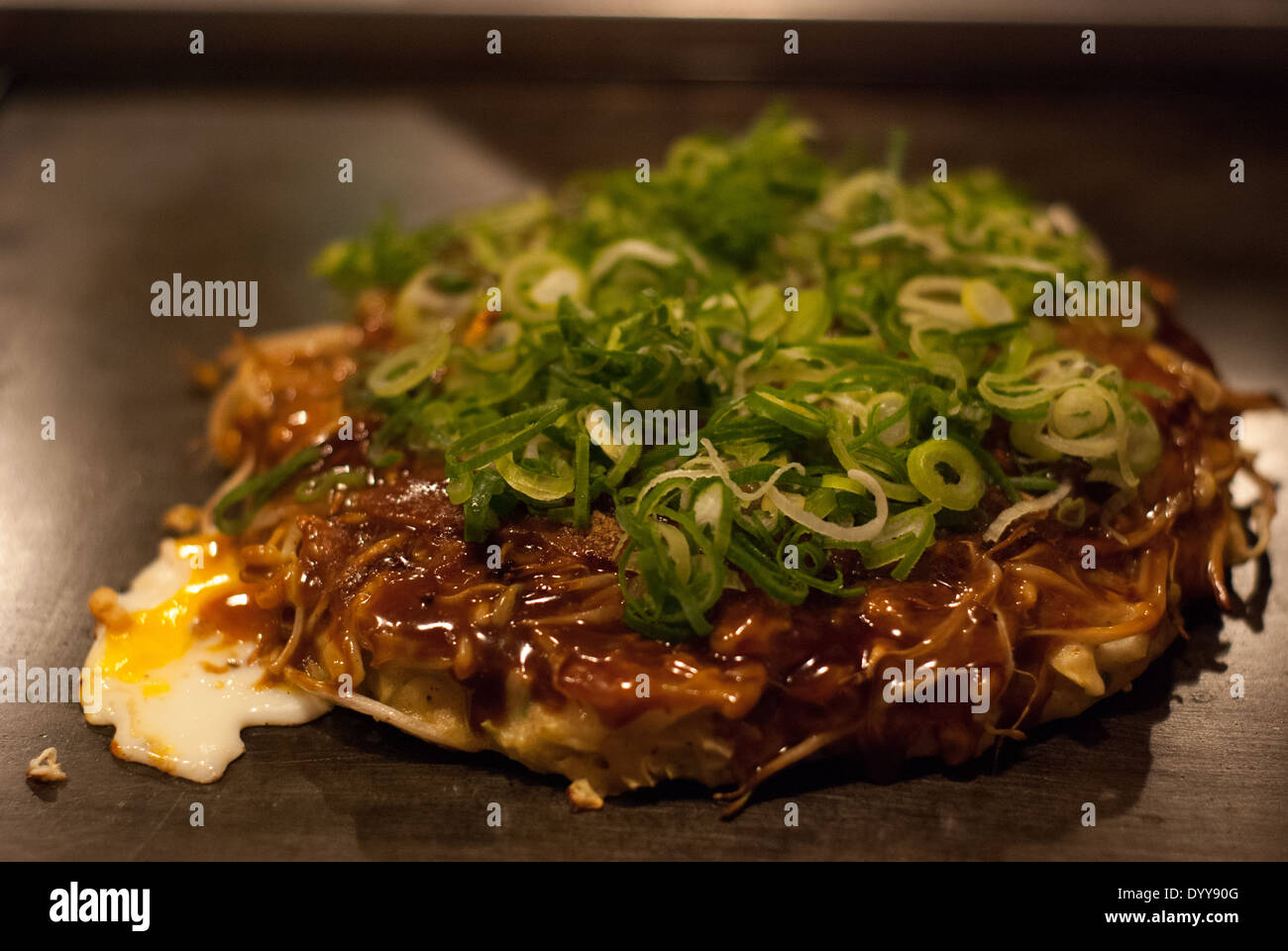 Okonomiyaki, Osaka, Japan Stock Photo