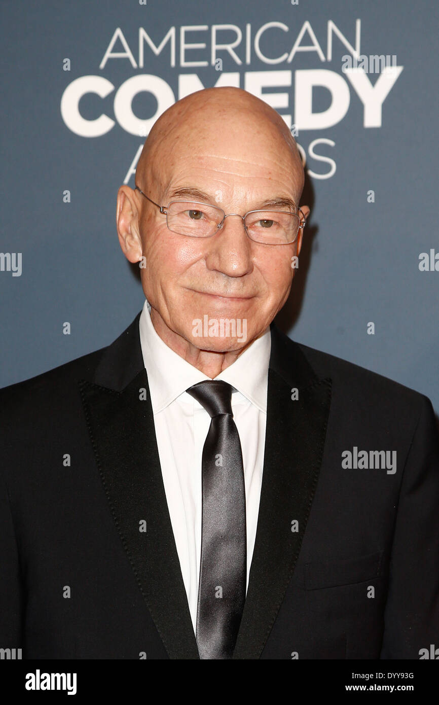 Actor Patrick Stewart attends the American Comedy Awards at the Hammerstein Ballroom on April 26, 2014 in New York City. Stock Photo