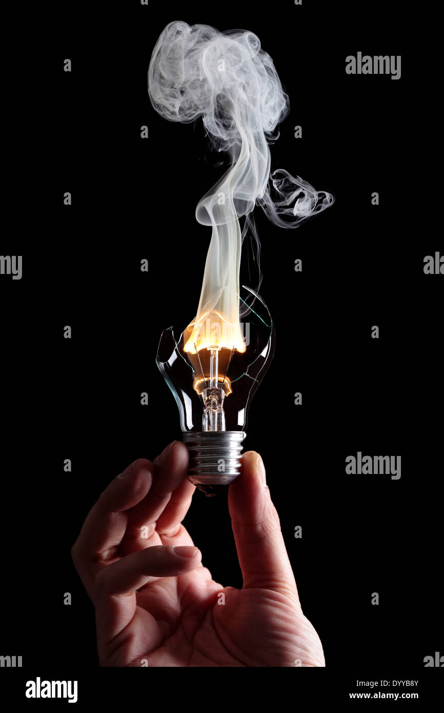 Exploding lightbulb hand hires stock photography and images Alamy