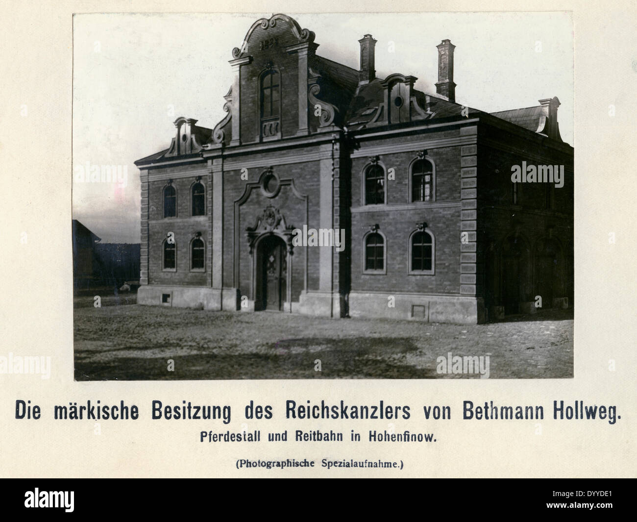 Estate of Theobald von Bethmann-Hollweg in Hohenfinow, 1909 Stock Photo