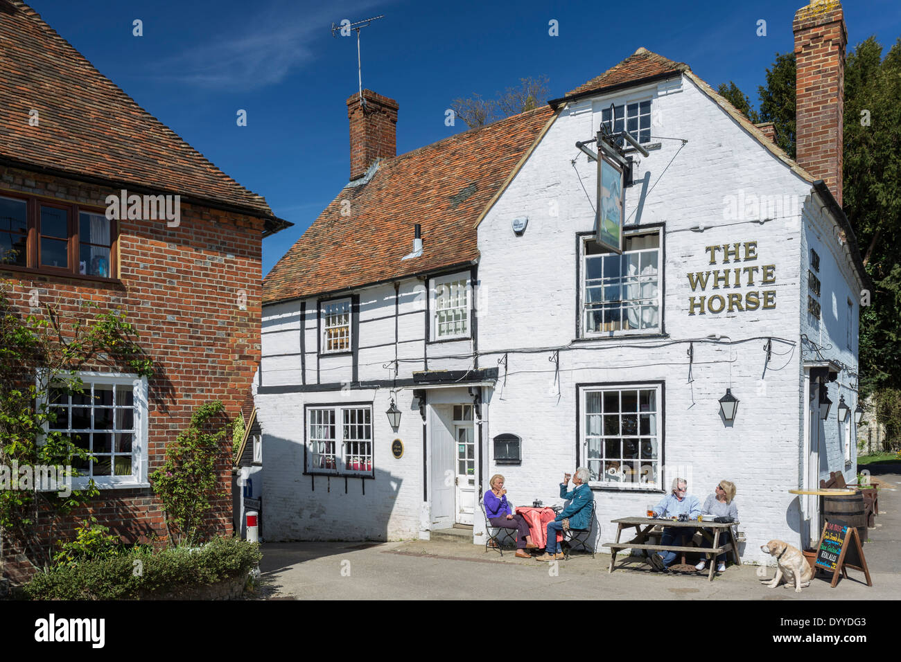 The White Horse Pub in the Pretty Village of Chilham nr Canterbury Kent