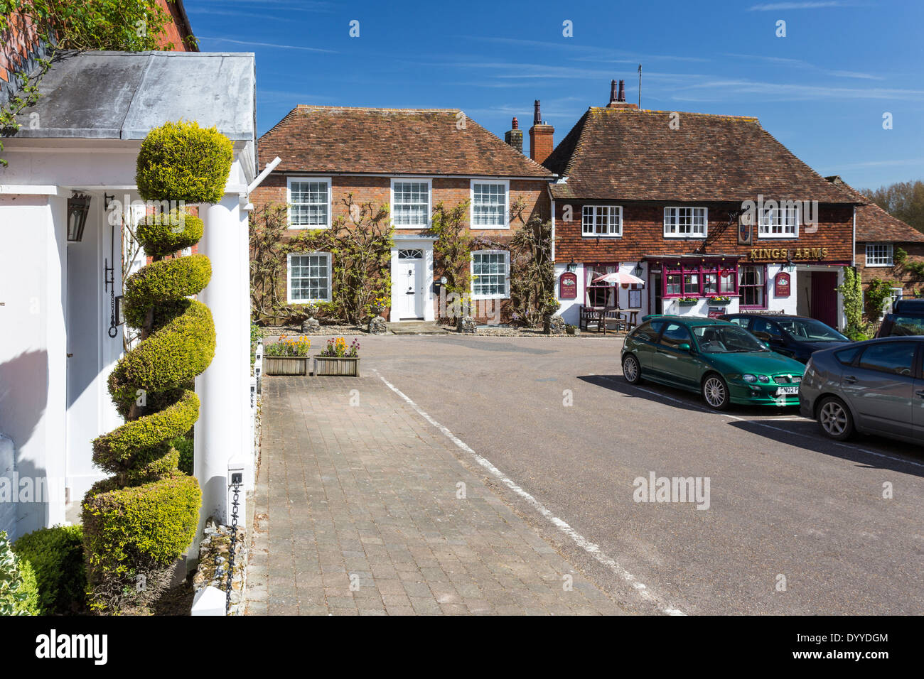 Main Square Duck Street in The Pretty Village of Elham Kent Stock Photo