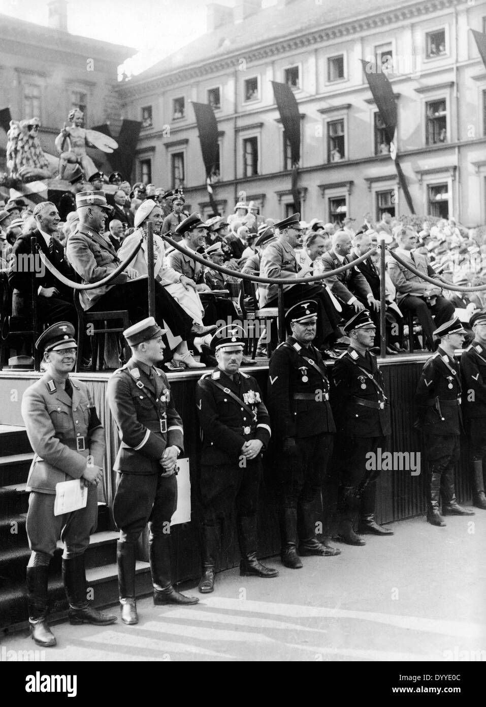 Adolf Hitler attends celebrations on the Day of German Art in Munich, 1937 Stock Photo