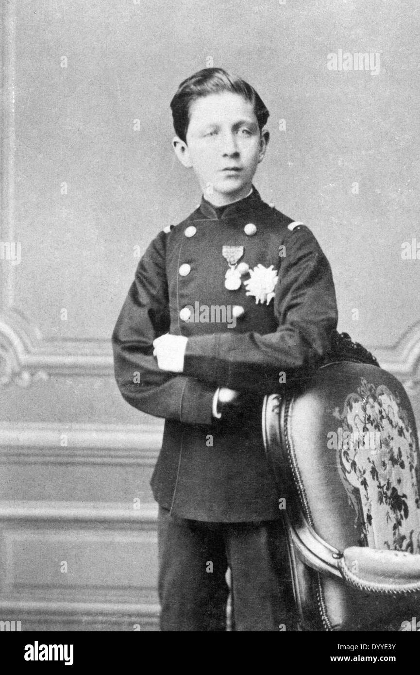 Louis-Napoléon Bonaparte, Prince Imperial, Carton Plébiscite, 15 août 1873,  Vintage print by Photographie originale / Original photograph: (1873)  Photograph
