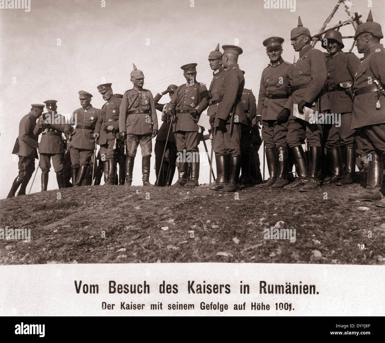 Wilhelm II. und August von Mackensen in Romania, 1917 Stock Photo