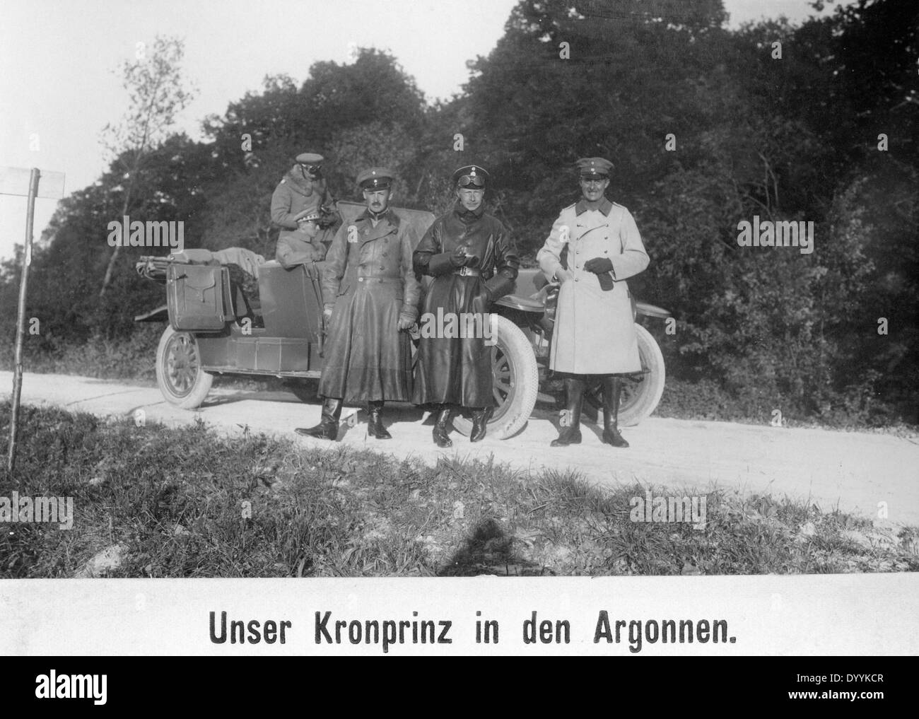 Crown Prince Wilhelm in the Argonne region, 1915 Stock Photo Alamy