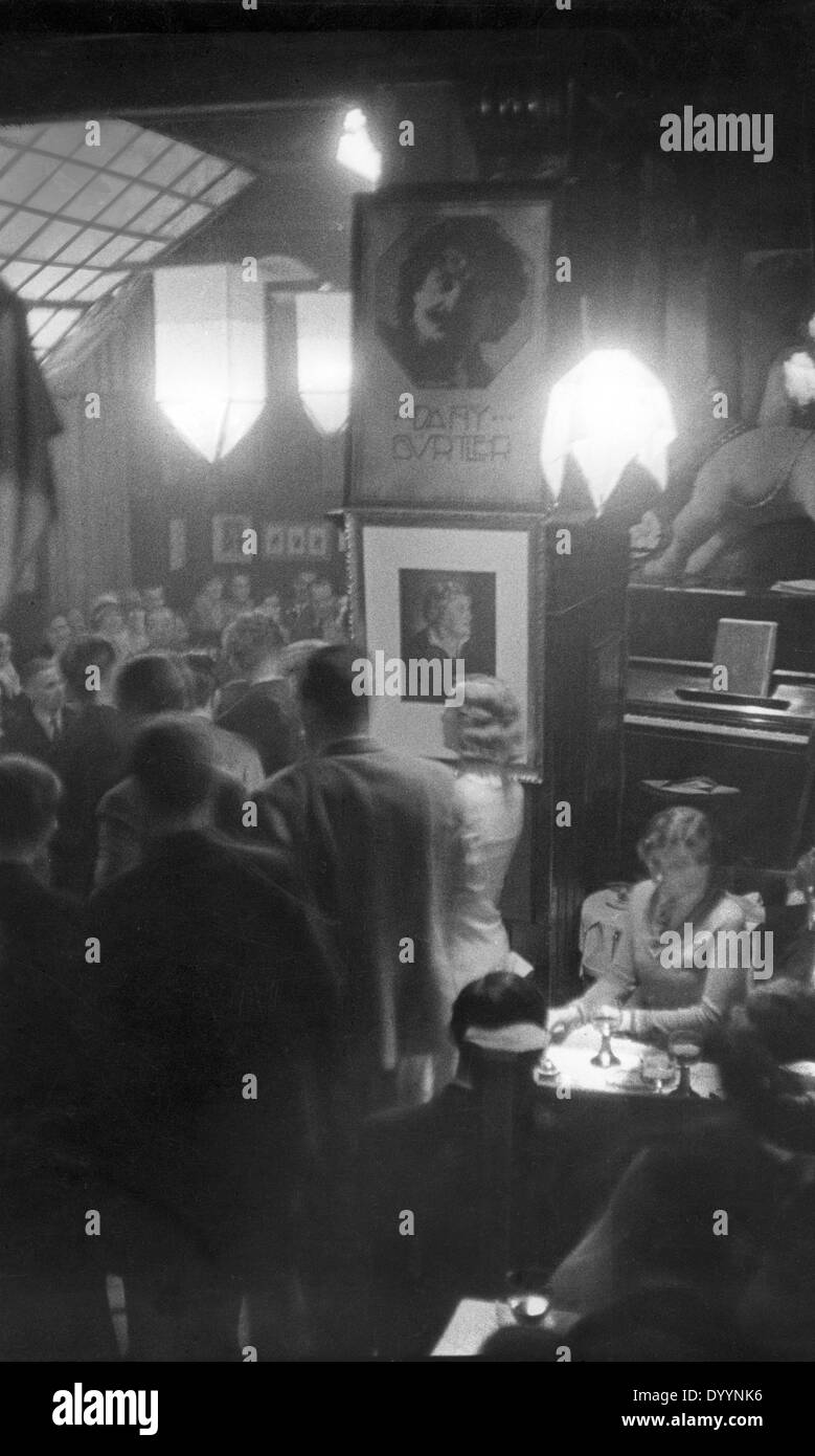 Alter Simpl in Schwabing - The 'Simpl' among others is a meeting place for artists, 1920s Stock Photo