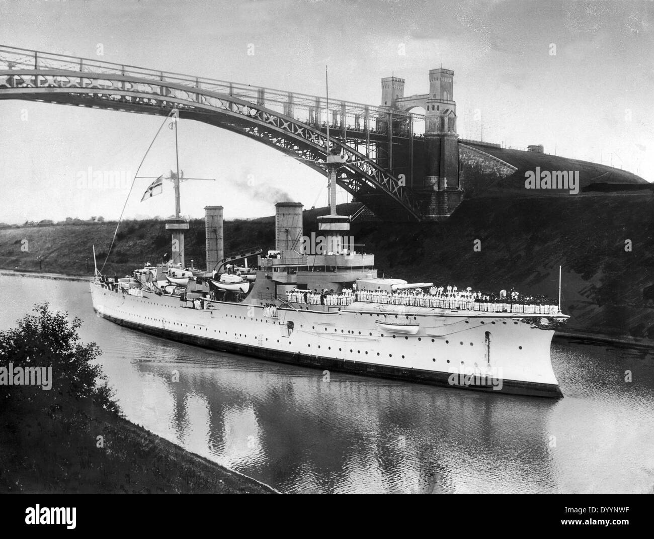 SMS 'Furst Bismarck', 1914 Stock Photo