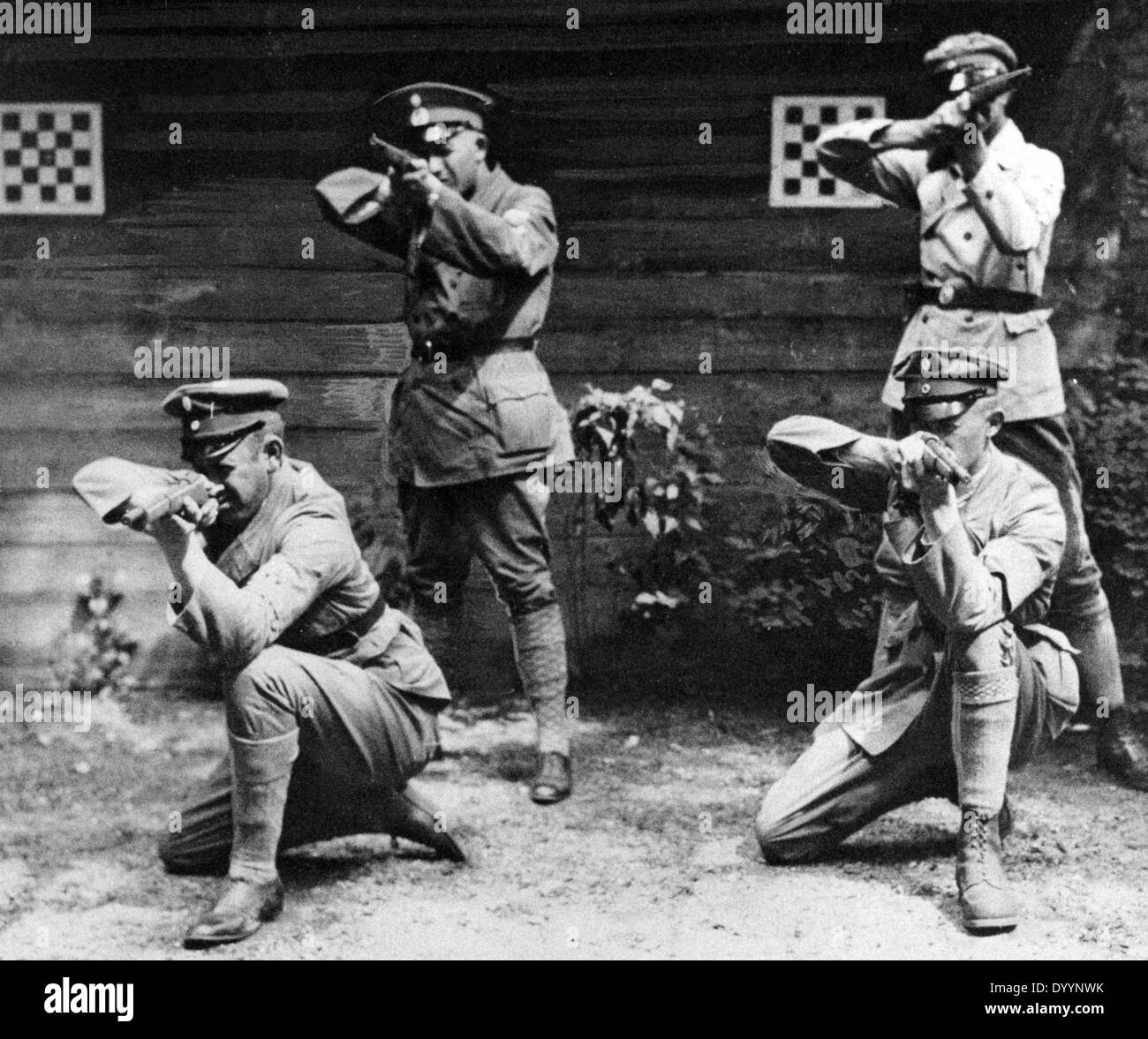 Paramilitary training Stock Photo
