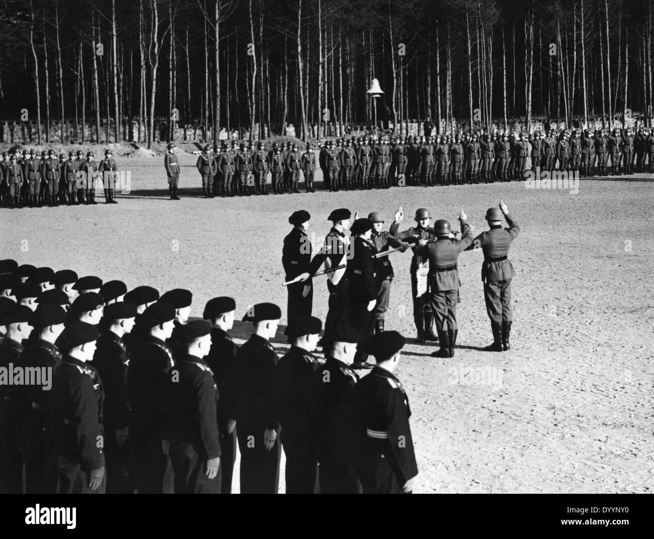 Swearing in of recruits of the Armed Forces, 1938 Stock Photo