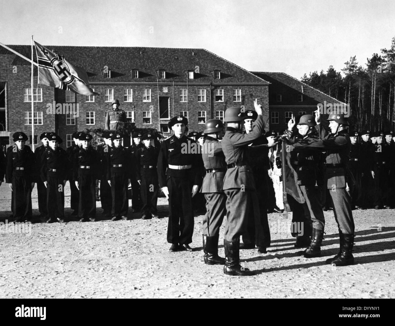 Swearing in of recruits of the Armed Forces, 1938 Stock Photo
