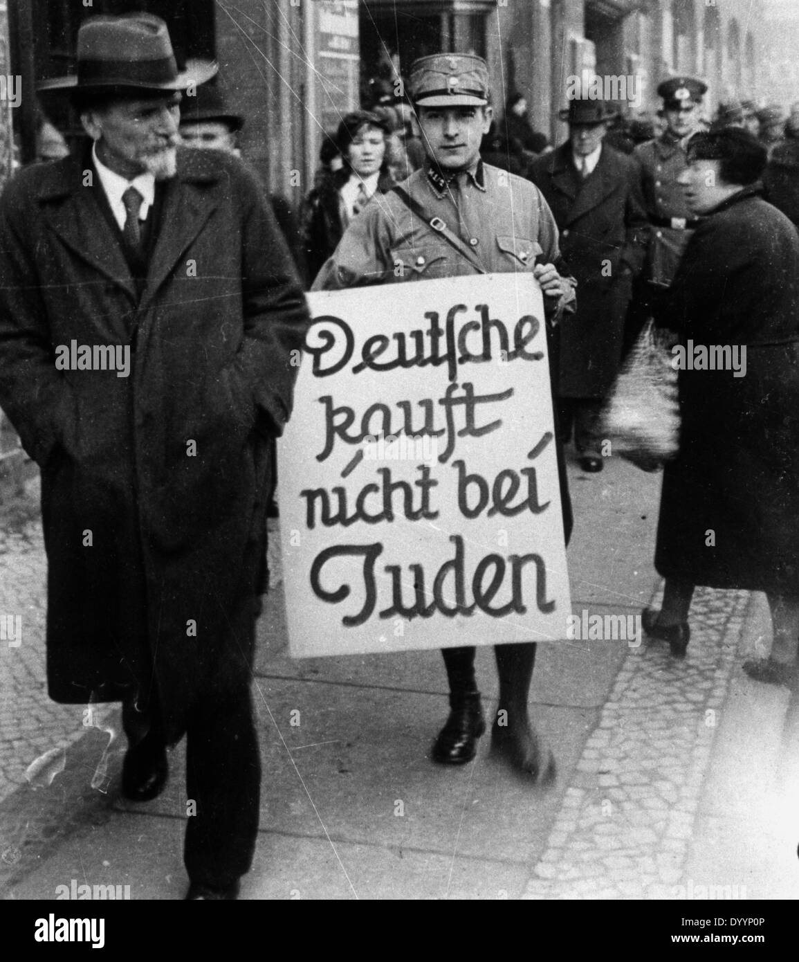 Boycott of jewish shops in Berlin, 1934 Stock Photo