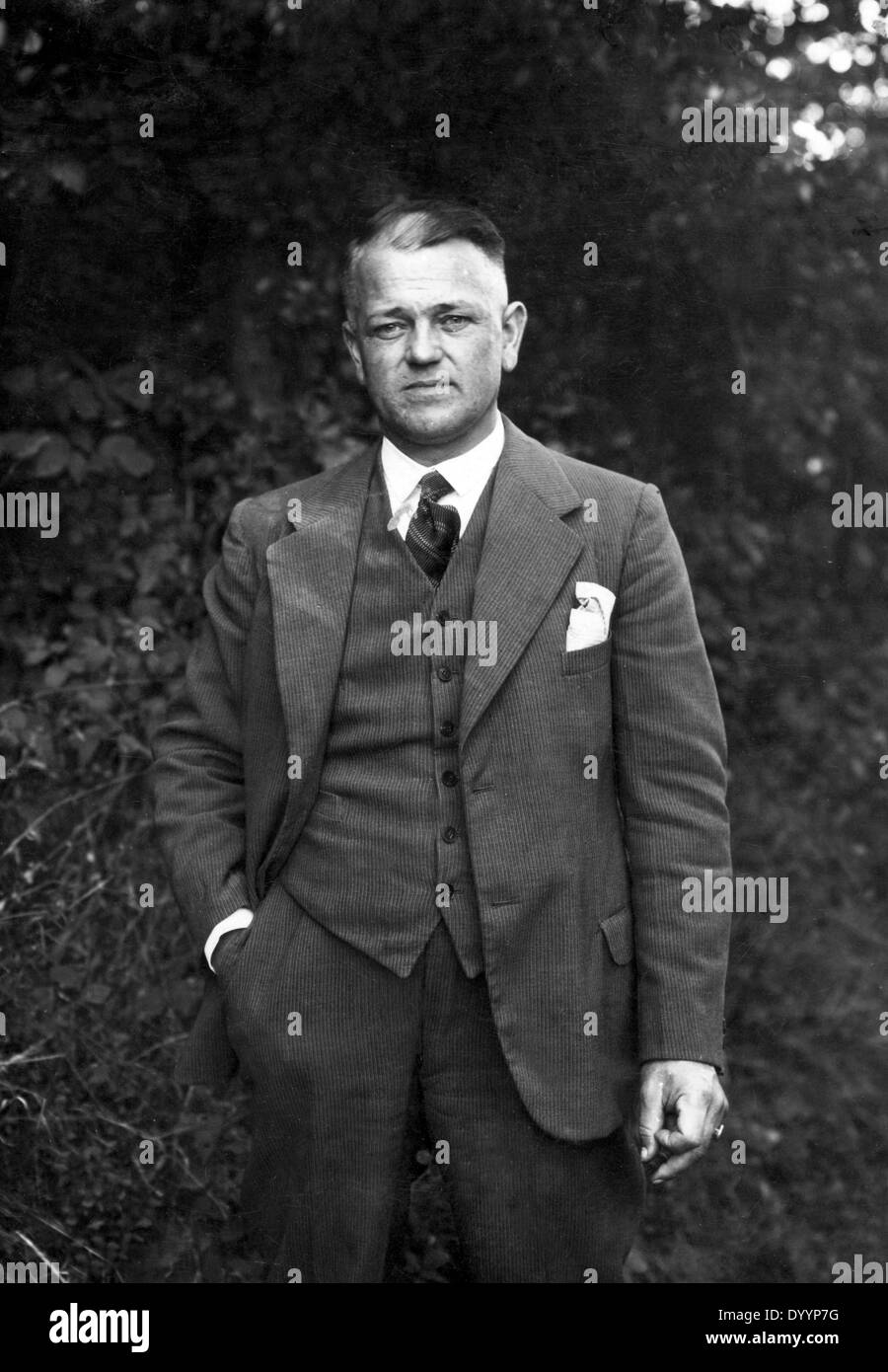 The leader of a Selbstschutz organization in the Palatinate, around 1923 Stock Photo