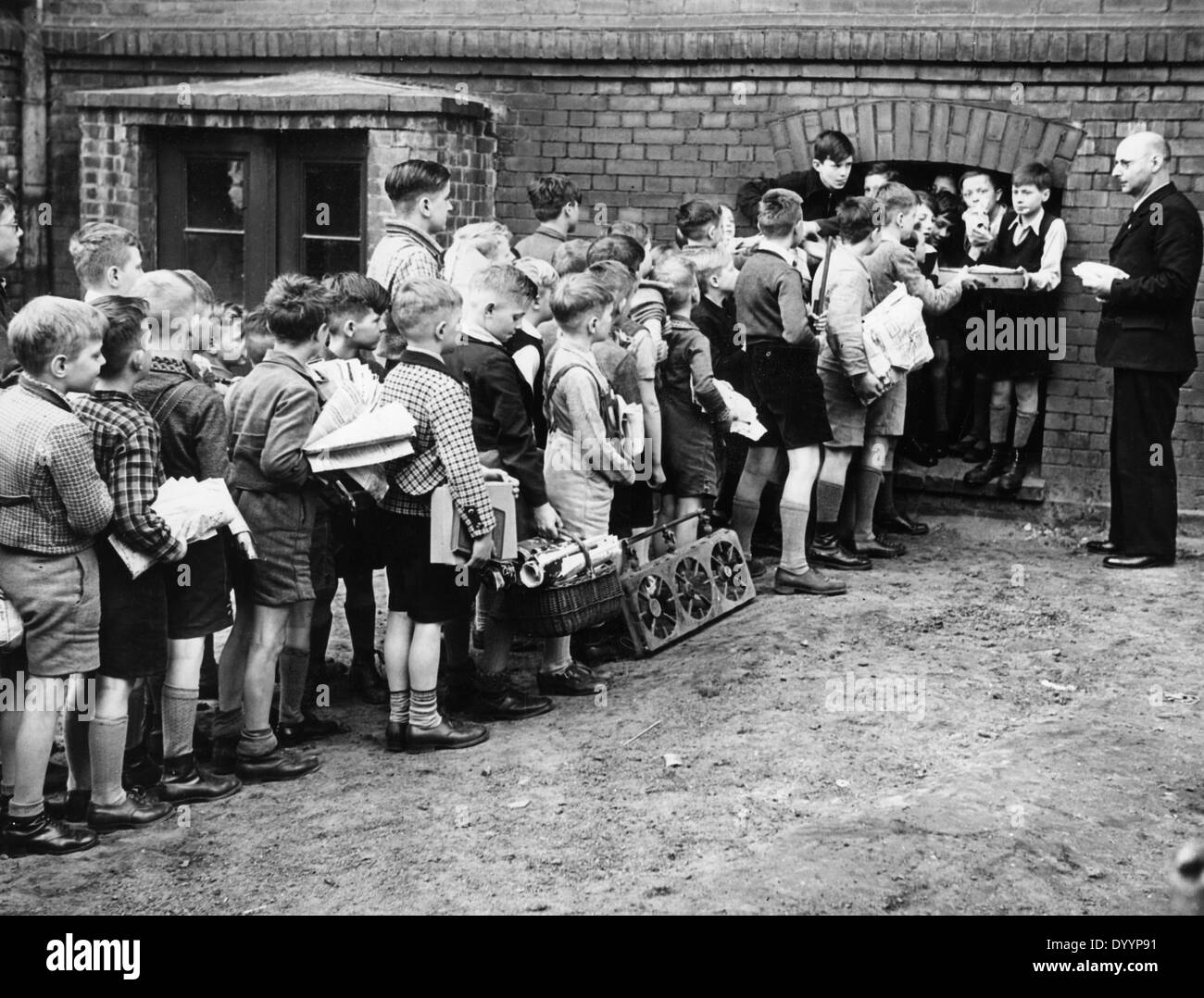 Collecting raw material second world war hires stock photography and