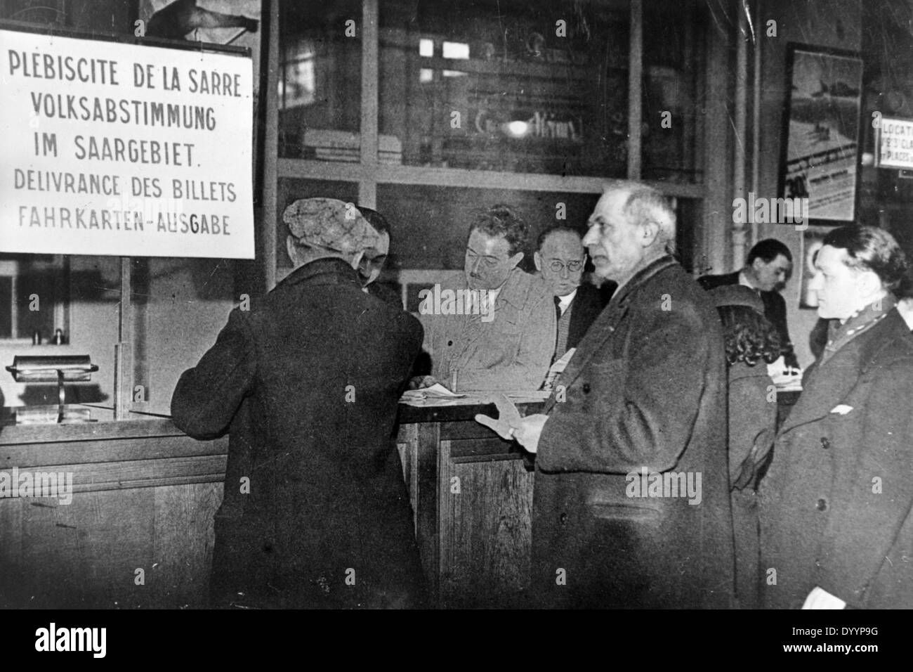 Referendum in the Saarland, 1935 Stock Photo