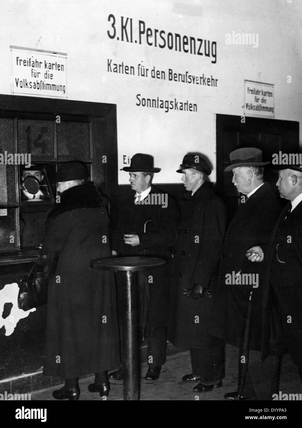 Referendum in the Saarland, 1935 Stock Photo
