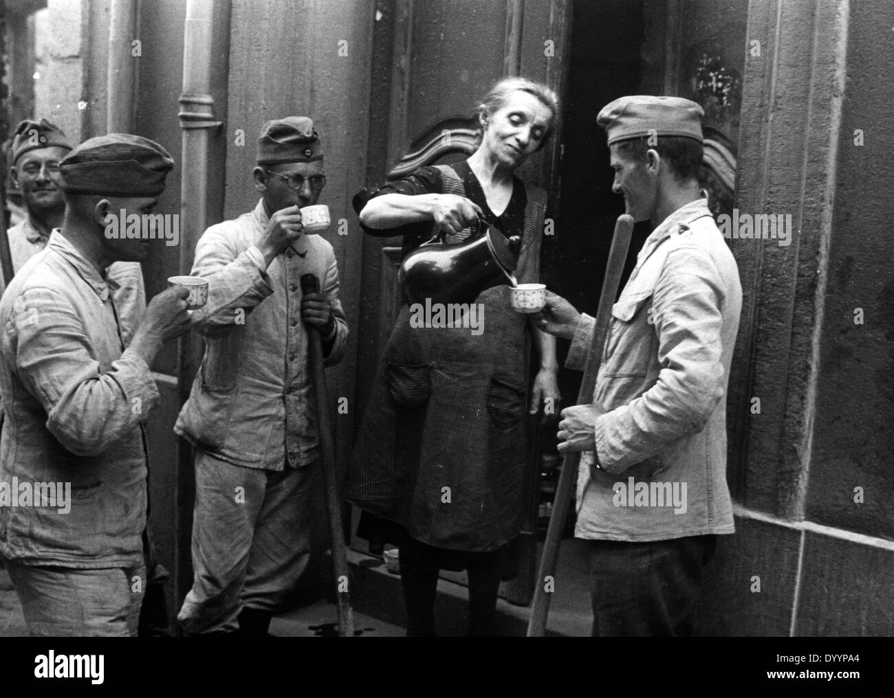 Second World War: Soldiers in Cologne, 1943 Stock Photo