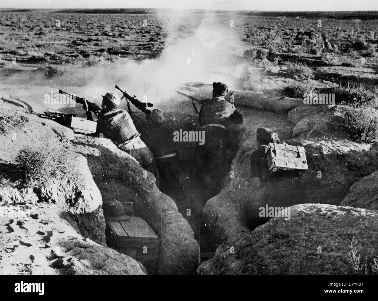 Italian troops at Tobruk, 1941 Stock Photo