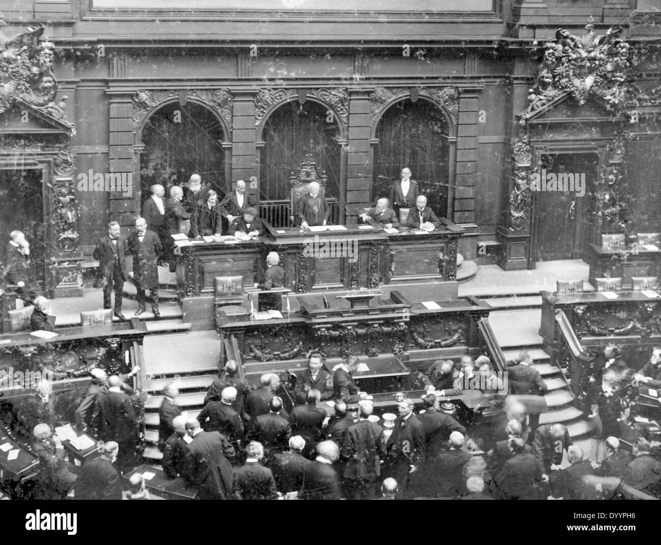 The German parliament, 1907 Stock Photo