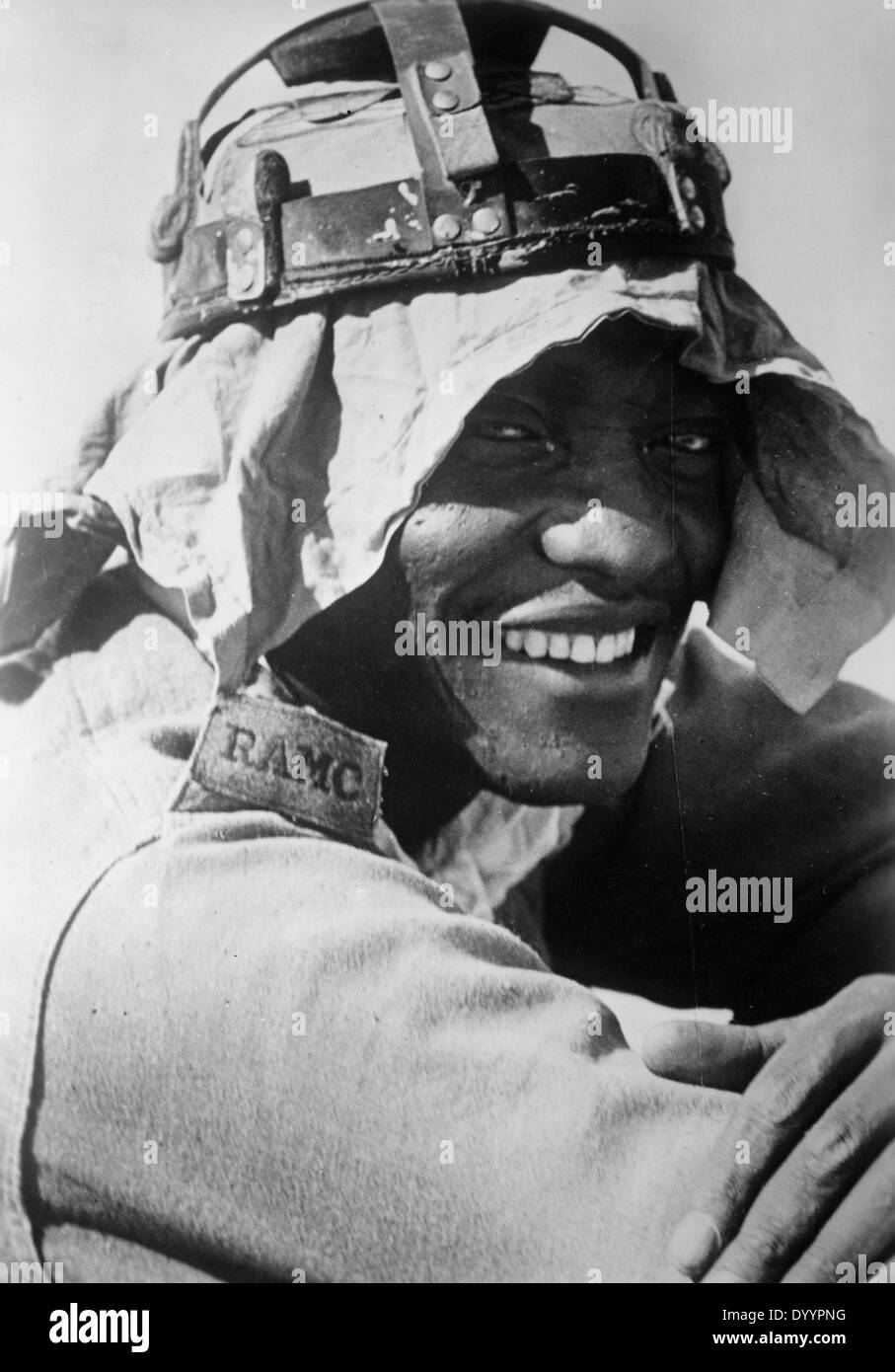A captured African soldier in Tobruk, 1941 Stock Photo