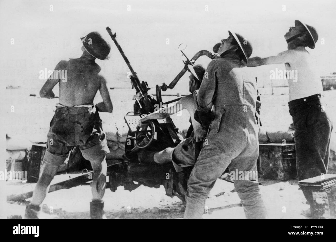 English soldiers in Tobruk, 1941 Stock Photo