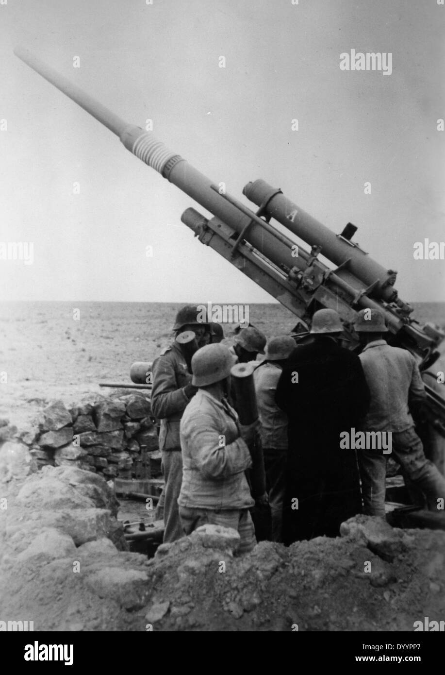 German anti-aircraft gun, 1942 Stock Photo