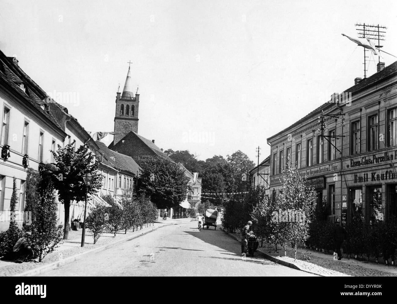 Muencheberg in Brandenburg, 1932 Stock Photo