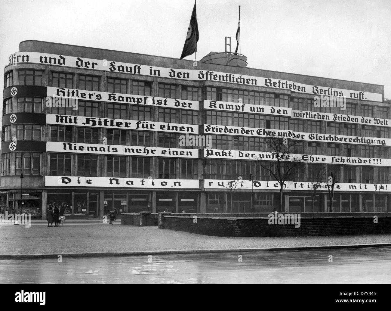 NSDAP election propaganda, 1933 Stock Photo