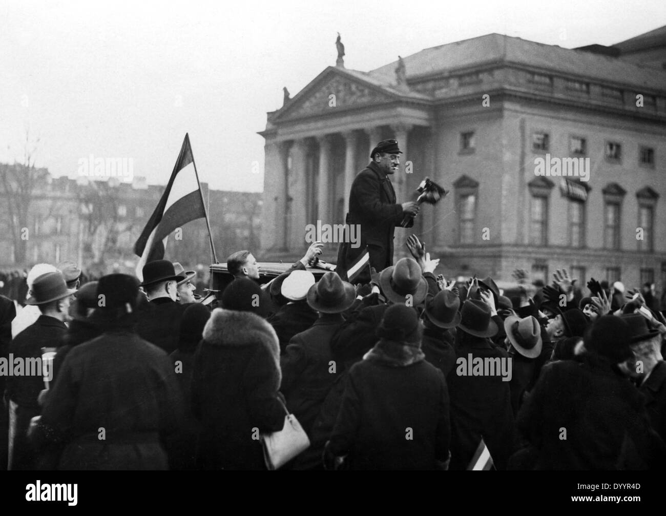 Canvassing by Battlefront Black-White-Red, 1933 Stock Photo