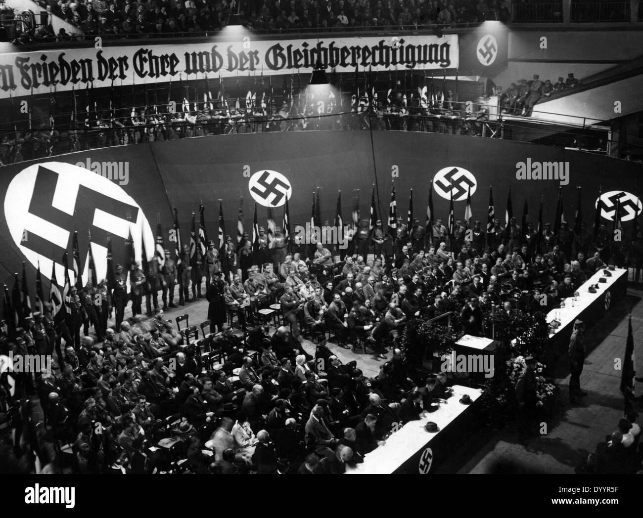 NSDAP election rally, 1933 Stock Photo