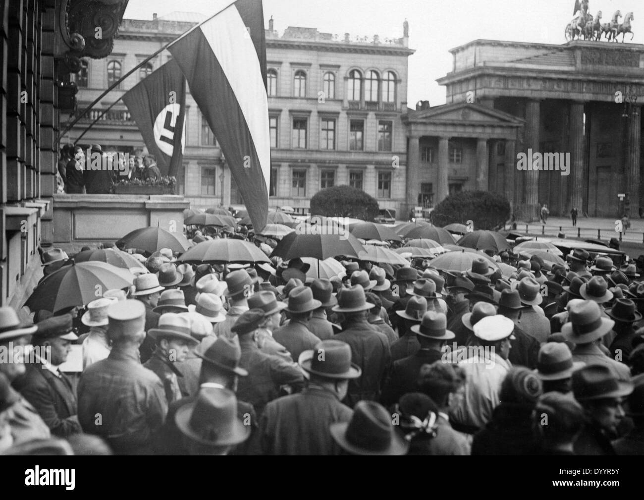 Celebrations on the nomination of HItler as Reich Chancellor, 1933 Stock Photo