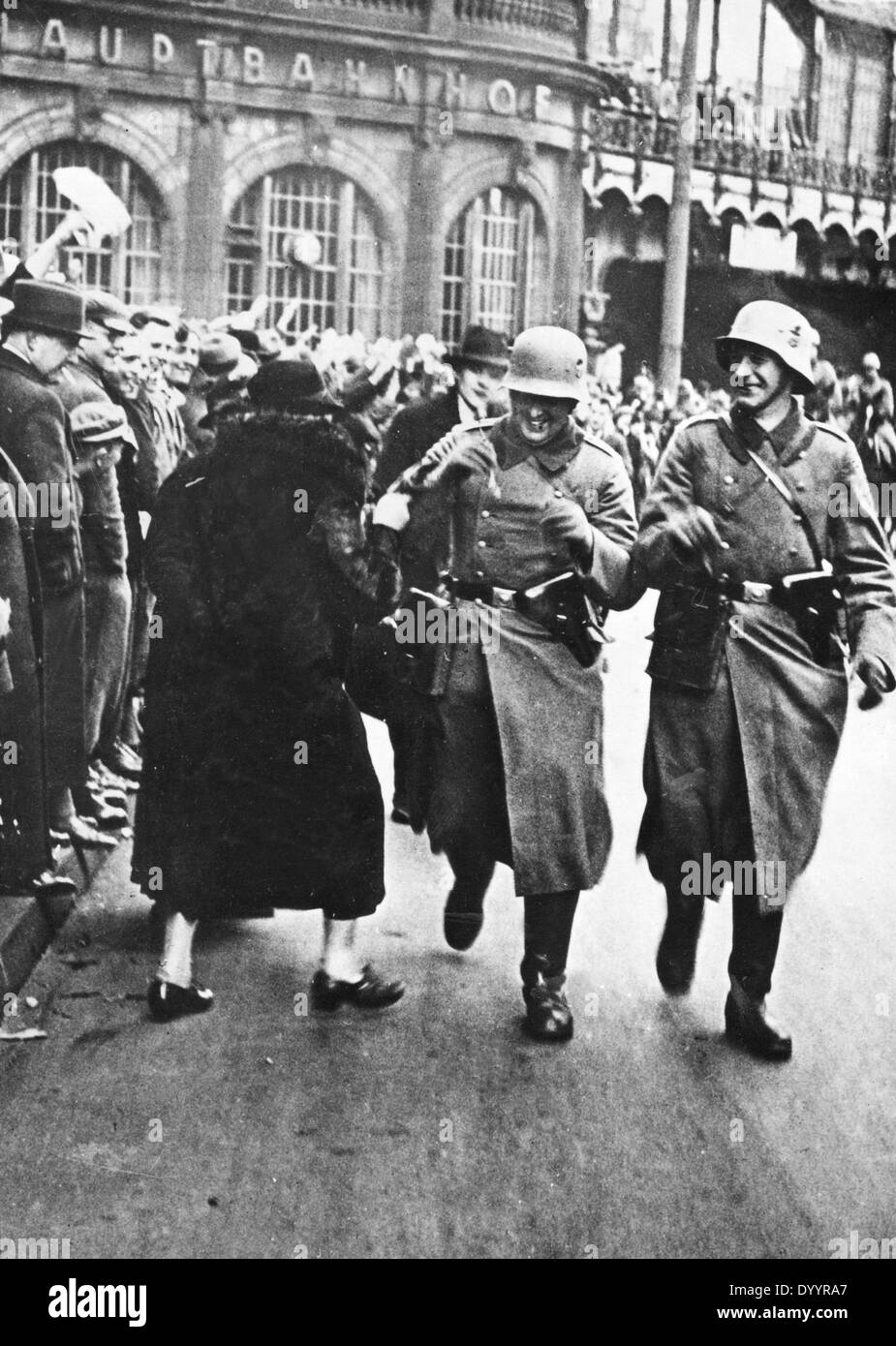 Occupation of the Rhineland on 07.03.1936 Stock Photo