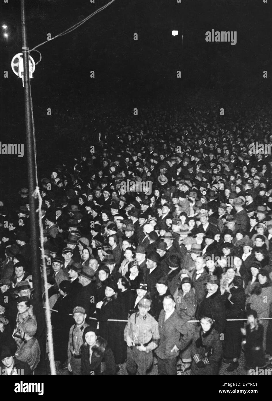 Torchlight procession in Berlin,1933 Stock Photo