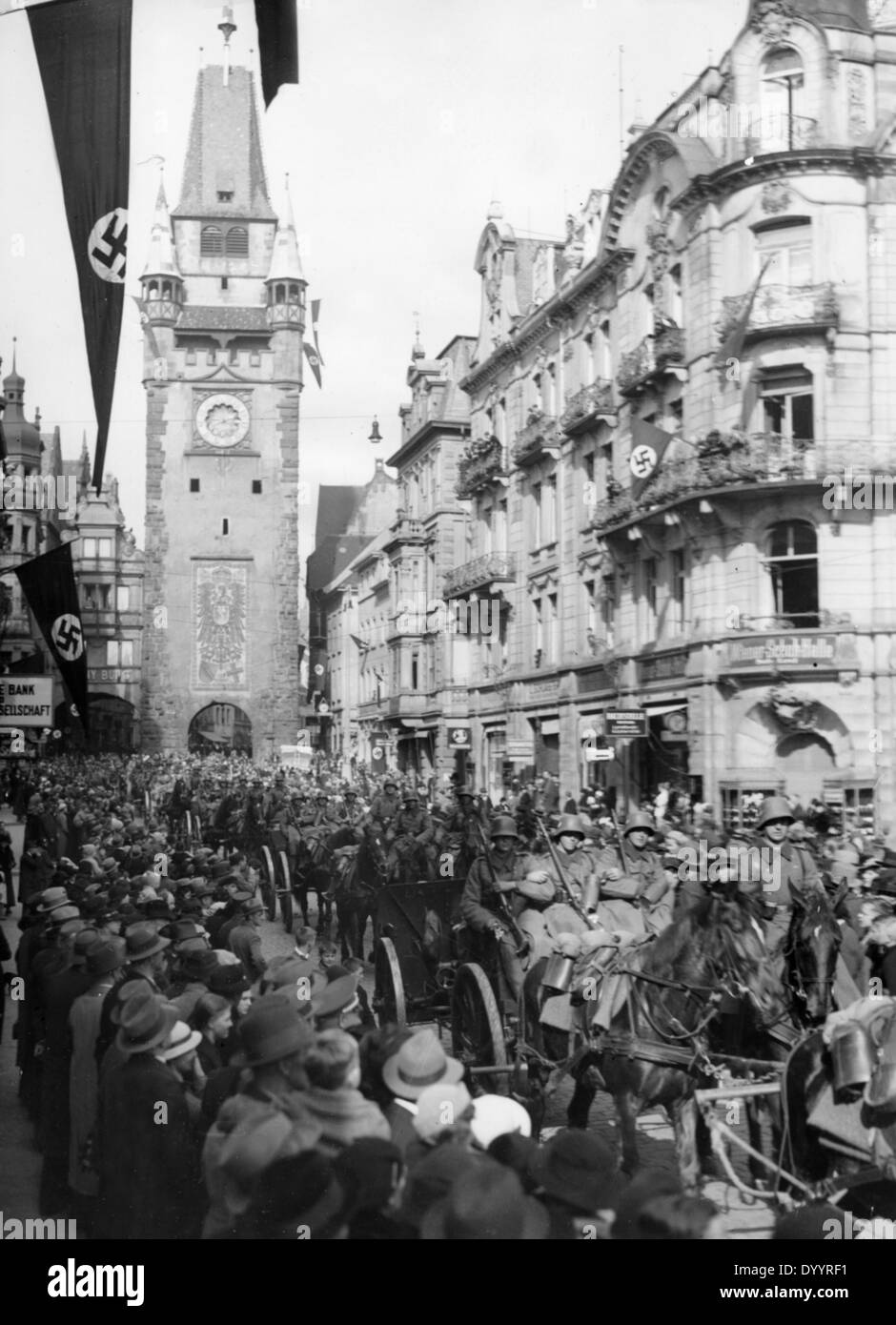 Occupation of the Rhineland after 07.03.1936 Stock Photo