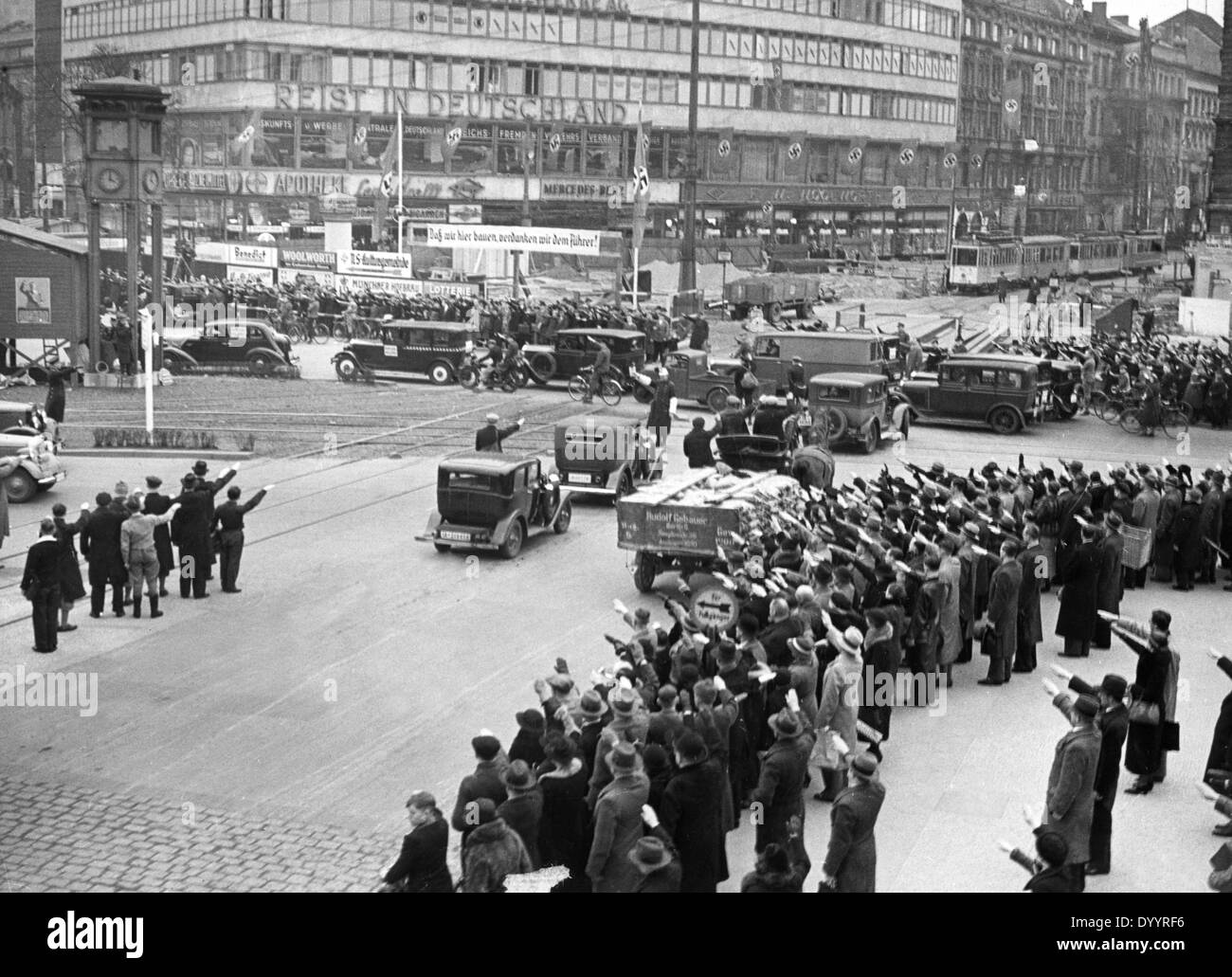 Occupation of the Rhineland after 07/03/1936 Stock Photo