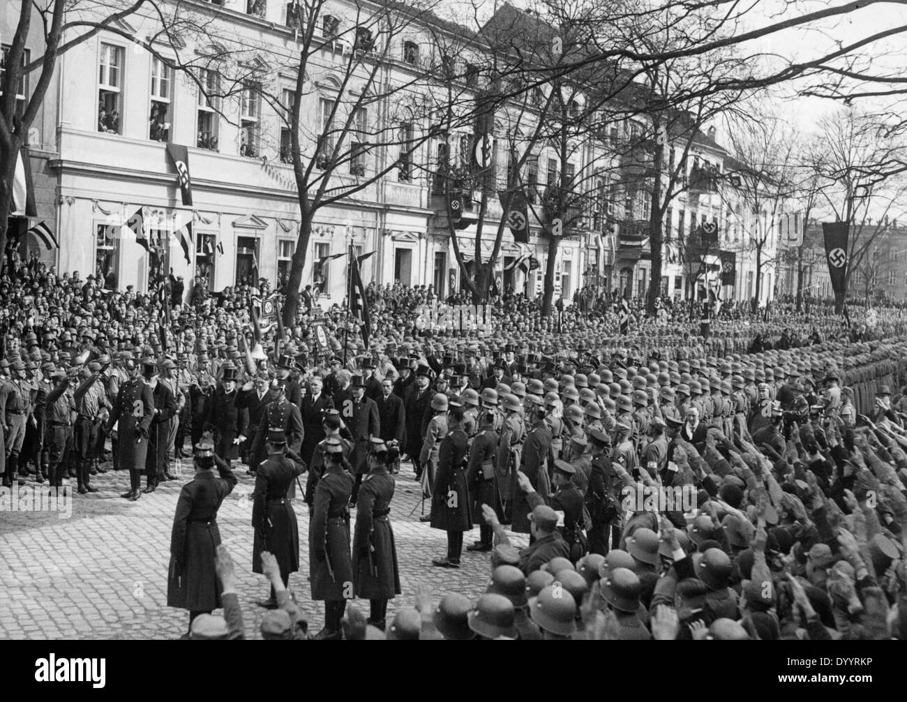 The German parliament on the way to the State ceremony on the 'Day of Potsdam', 1933 Stock Photo