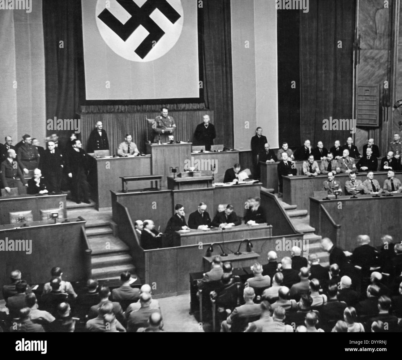 Opening session of the new Reichstag, 1933 Stock Photo