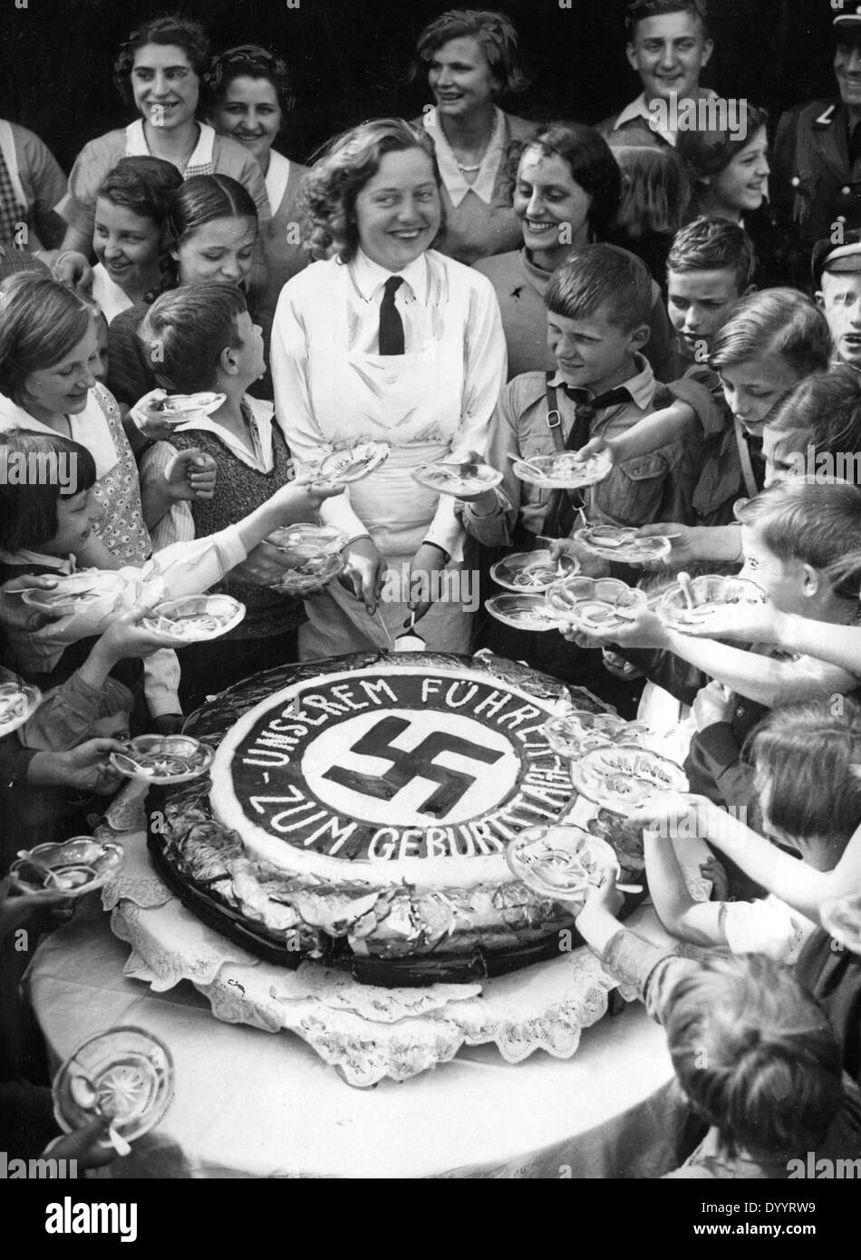 Cake for Hitler, 1933 Stock Photo