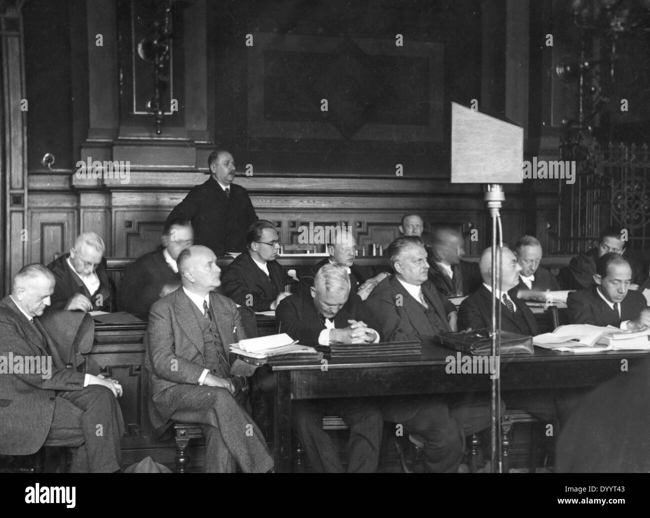 Broadcasting trial in Berlin, 1933 Stock Photo