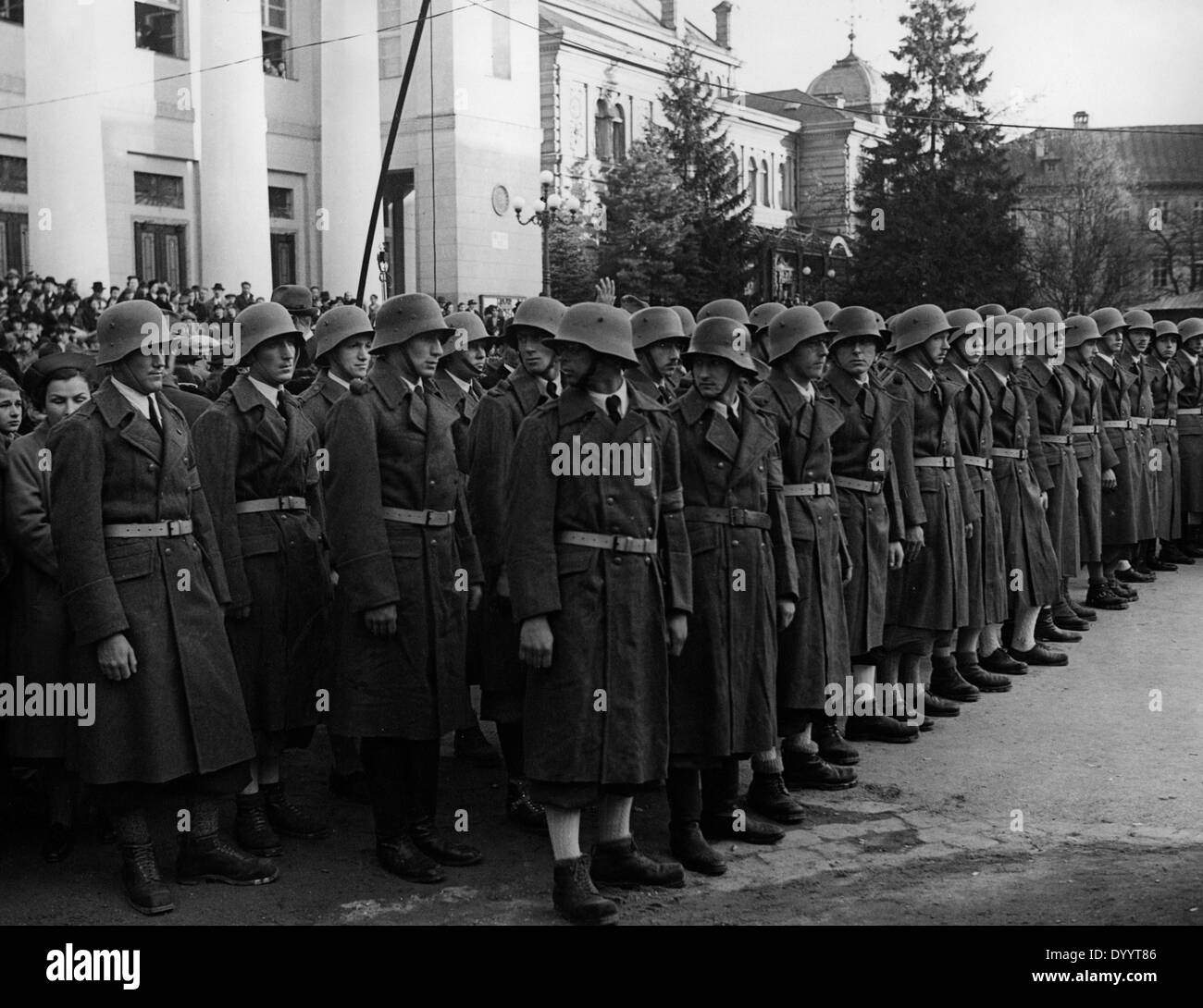 Austrian SS members, 1938 Stock Photo