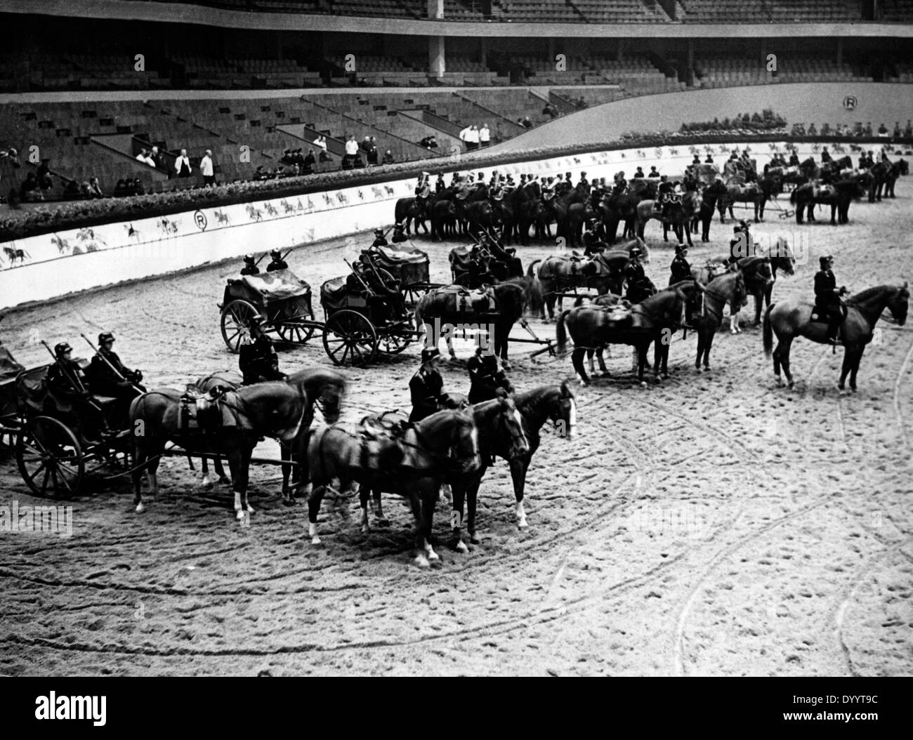 Riding and Driving competition of the SS in Berlin, 1936 Stock Photo