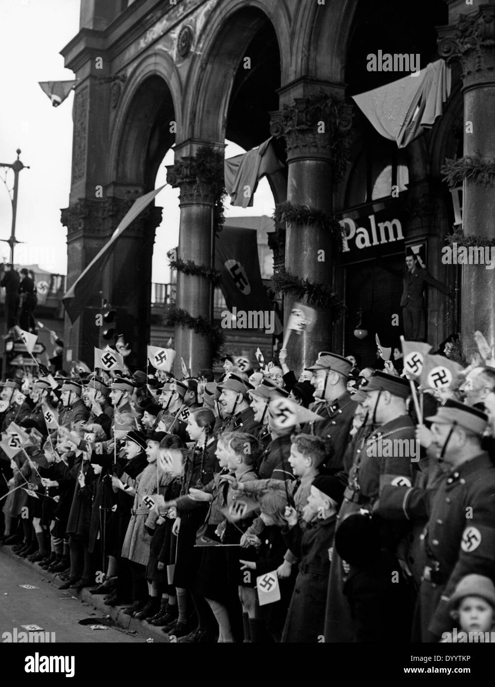 Celebrations of the annexation of Austria, 1938 Stock Photo