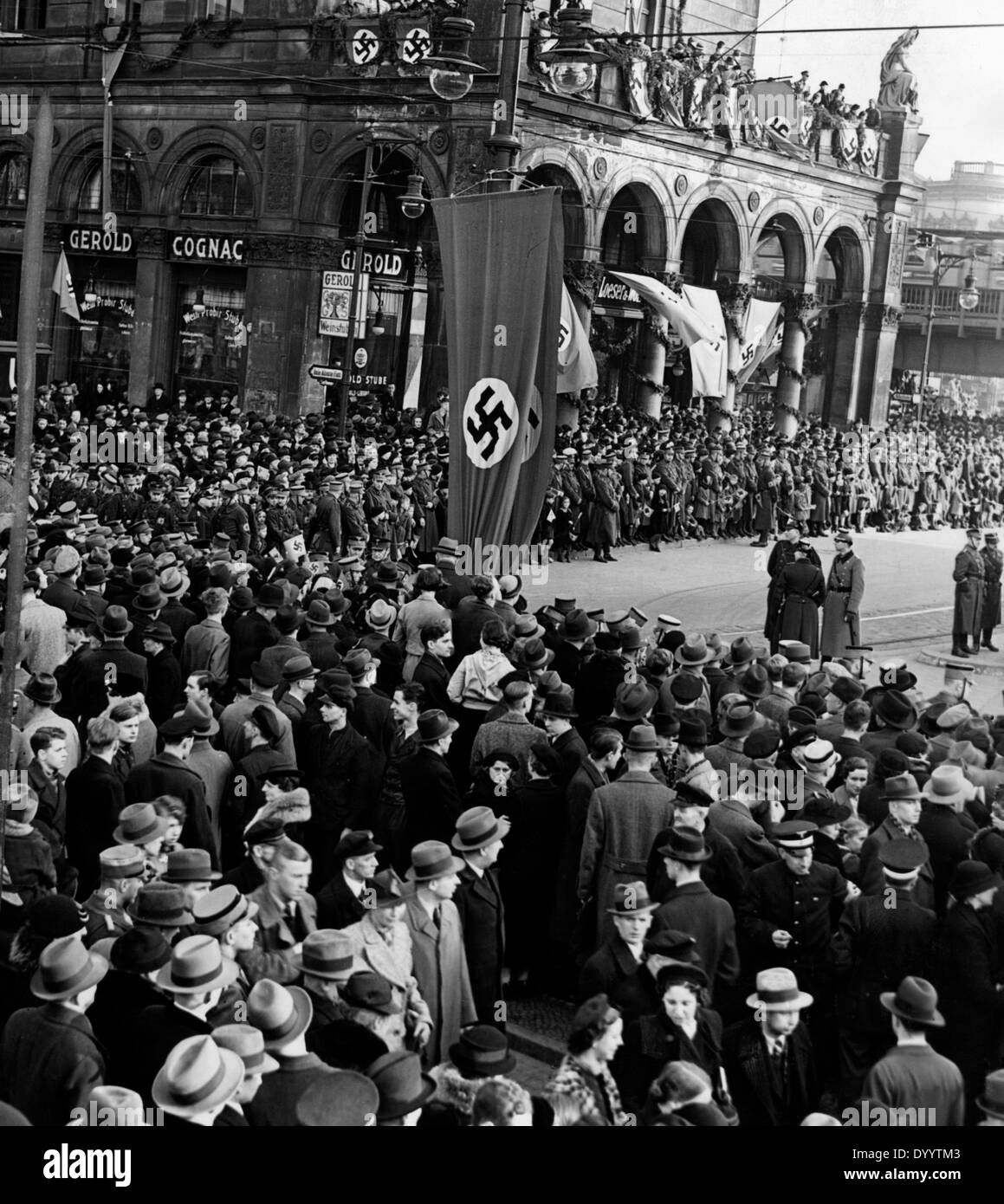 Celebrations of the annexation of Austria, 1938 Stock Photo