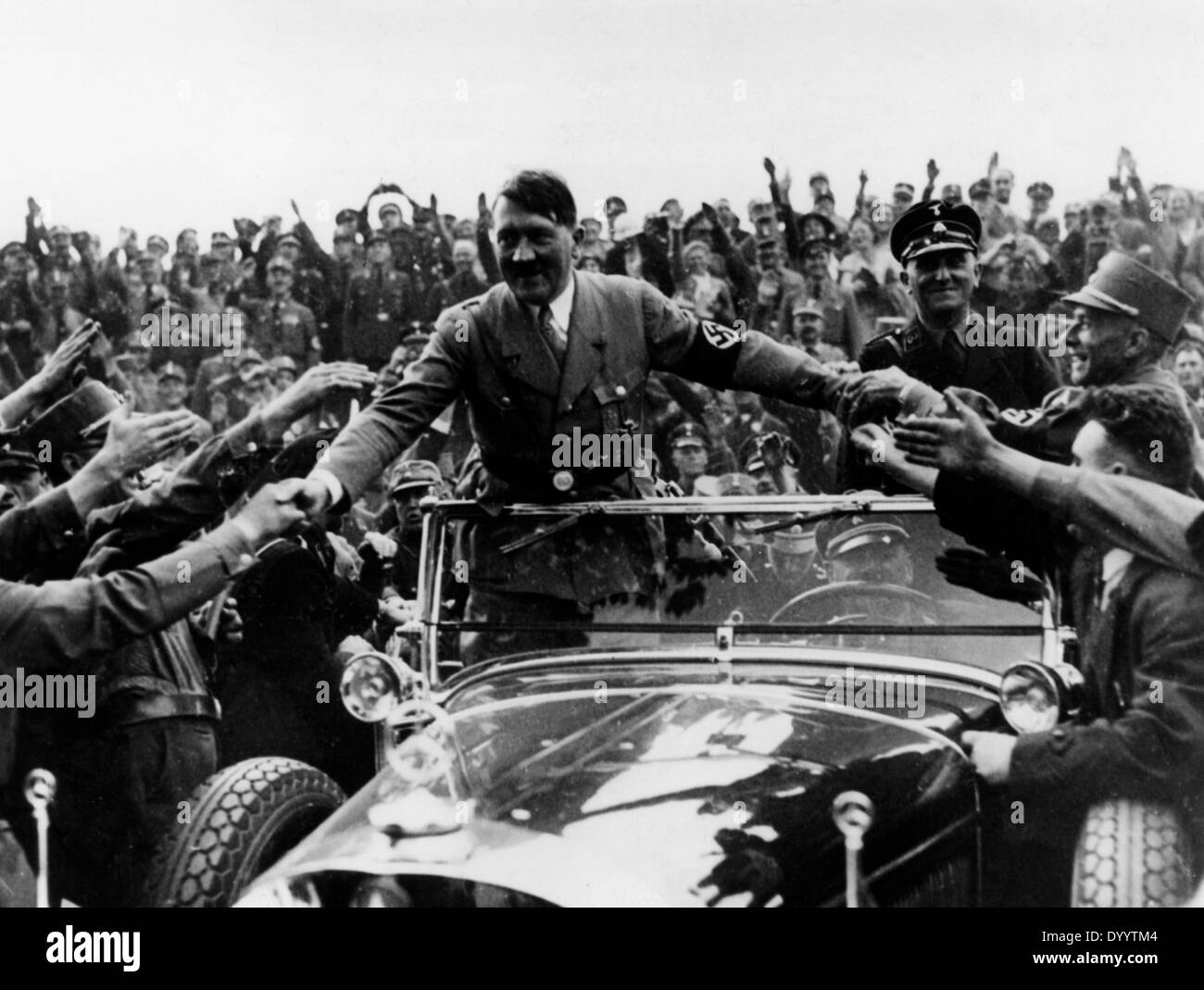 Hitler at the NSDAP 'Rallly of Victory' in Nuremberg, 1933 Stock Photo