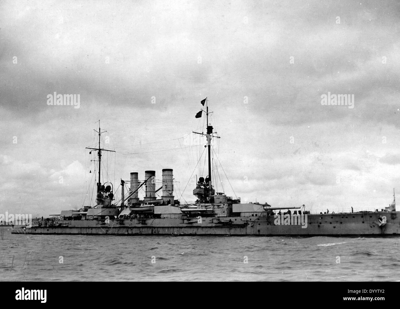 S.M.S. Oldenburg after the Battle of Jutland, 1916 Stock Photo