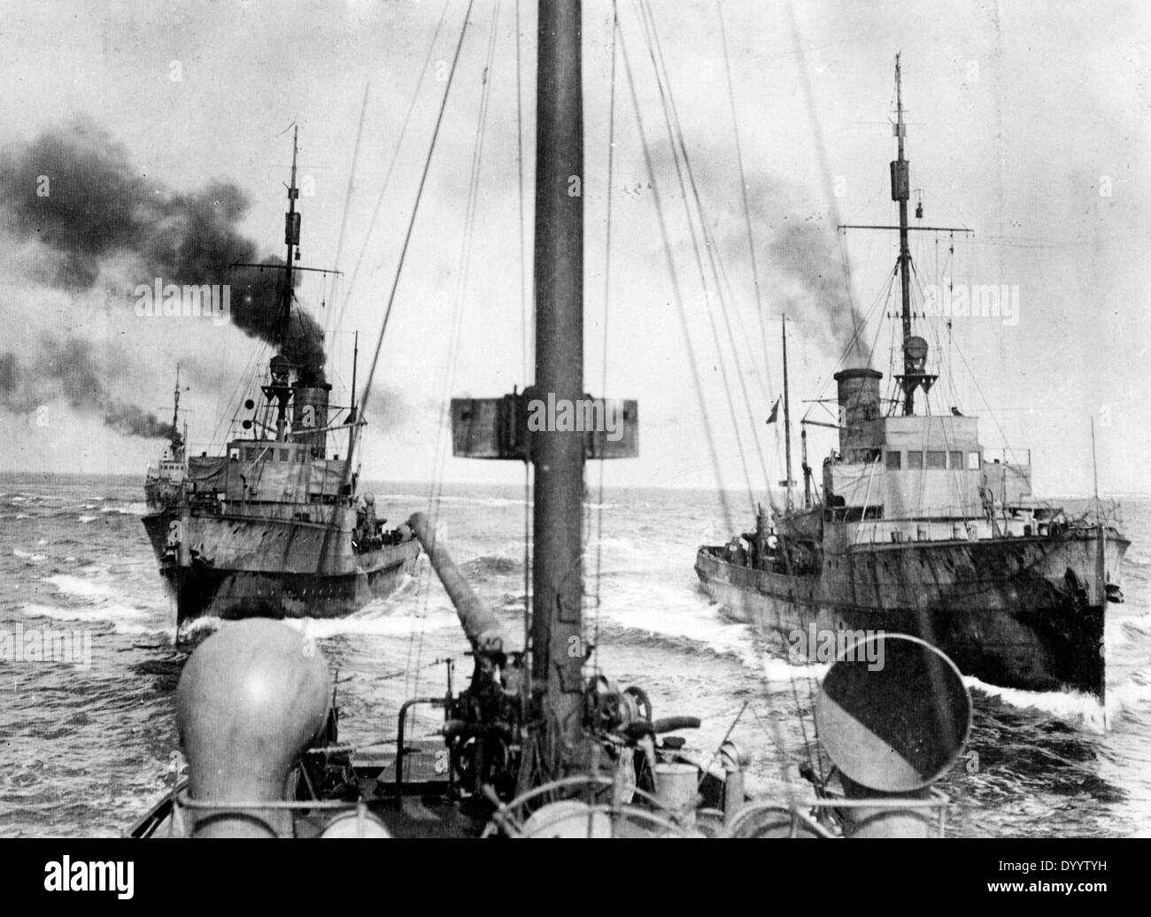 German mineshunters, 1914-1918 Stock Photo