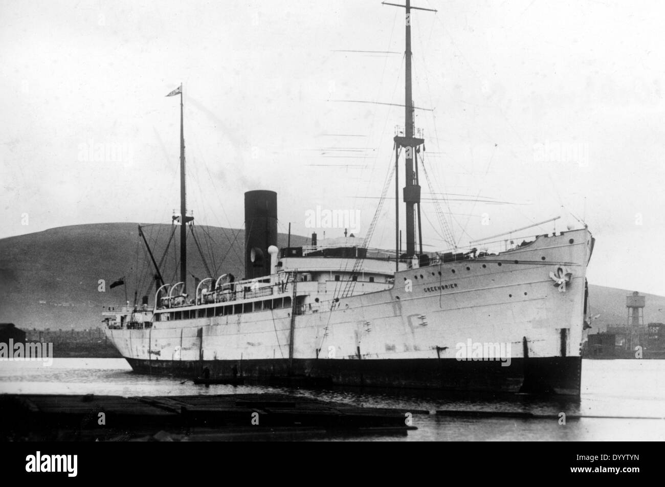 First World War: German auxiliary cruiser SMS Mowe Stock Photo